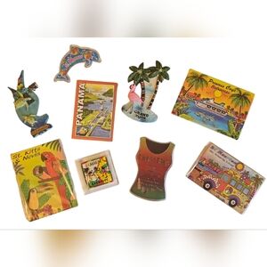 LOT Of 9 Caribbean Cruise Magnets Souvenirs